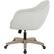 Angle. OSP Home Furnishings - Nora 5-Pointed Star Plush Padded Office Chair - Dove.
