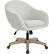 Left. OSP Home Furnishings - Nora 5-Pointed Star Plush Padded Office Chair - Dove.