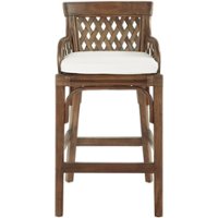 OSP Home Furnishings - Plantation Bar Stool - Stained Brown - Front_Zoom