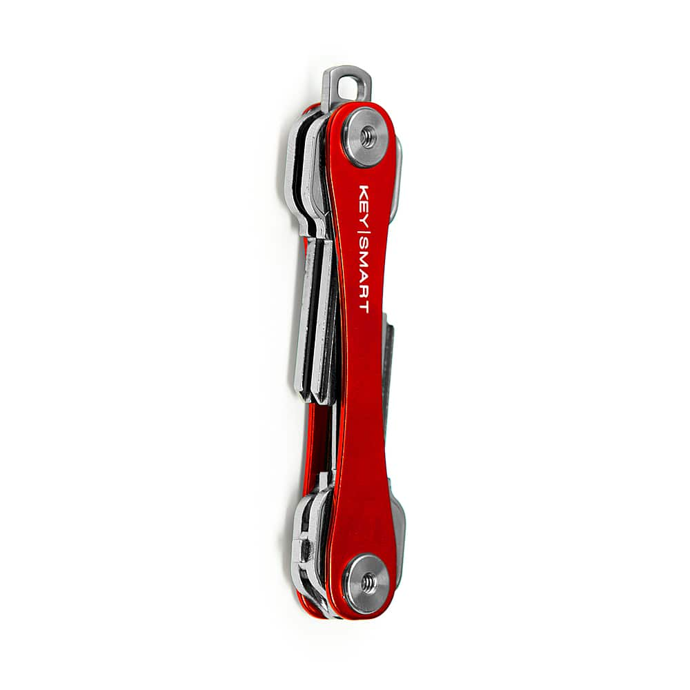 Left View: KeySmart - Original Compact Key Holder - Red