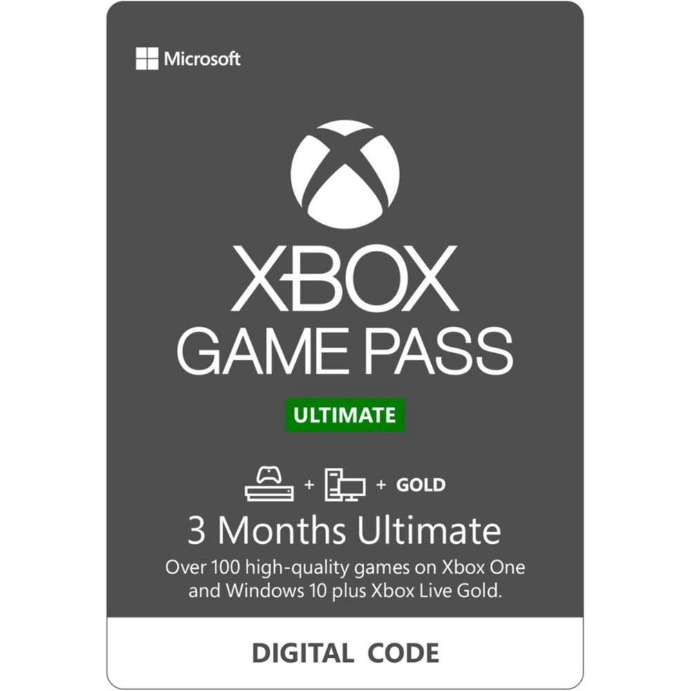 cartel frotis Al frente Microsoft Xbox Game Pass Ultimate 3-Month Membership [Digital] DIGITAL ITEM  - Best Buy