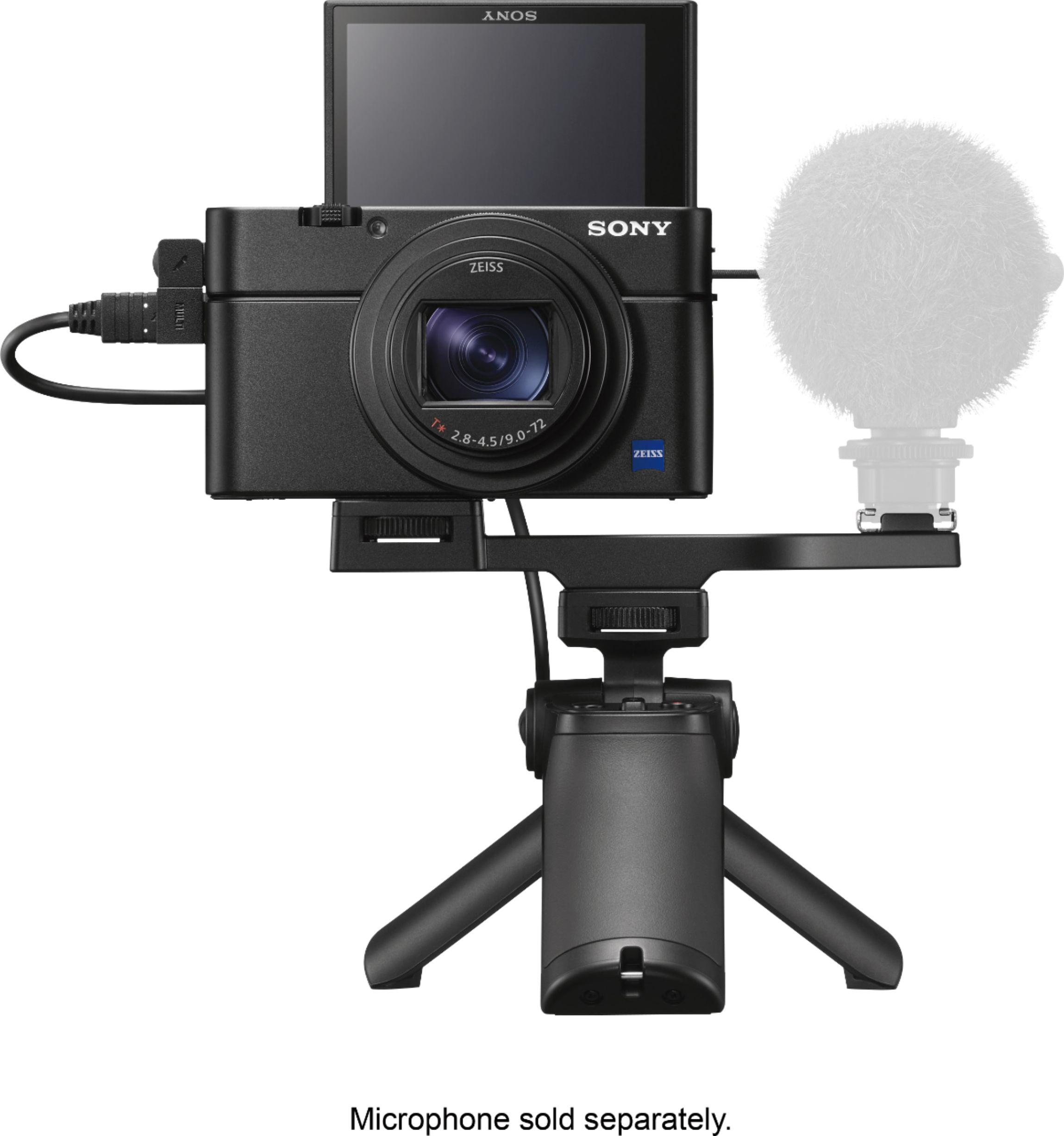 カメラ デジタルカメラ Sony Cyber-shot DSC-RX100 VII 20.1-Megapixel Shooting Grip Kit 