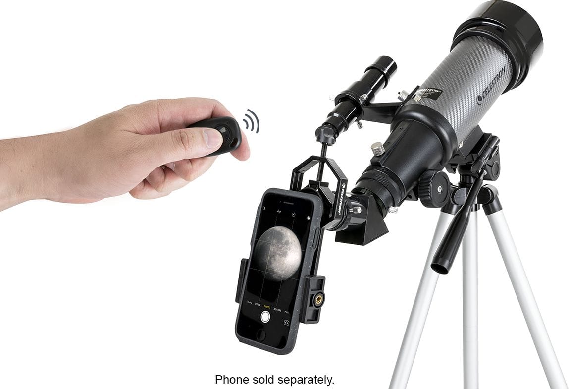 Alt View 15. Celestron - Travel Scope 70 DX Portable Telescope - Gray/Black.