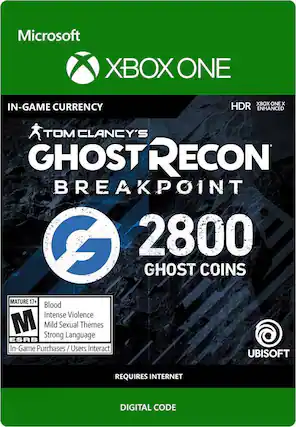 Front. Ubisoft - Tom Clancy's Ghost Recon Breakpoint 2,800 Ghost Coins.
