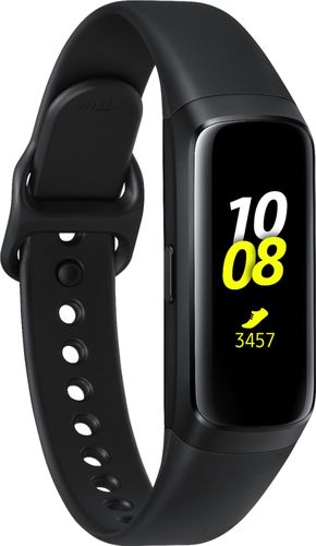 Samsung - Geek Squad Certified Refurbished Galaxy Fit Activity Tracker + Heart Rate - Black was $99.99 now $62.99 (37.0% off)