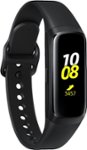 Front Zoom. Samsung - Geek Squad Certified Refurbished Galaxy Fit Activity Tracker + Heart Rate - Black.