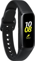 Samsung - Geek Squad Certified Refurbished Galaxy Fit Activity Tracker + Heart Rate - Black - Front_Zoom