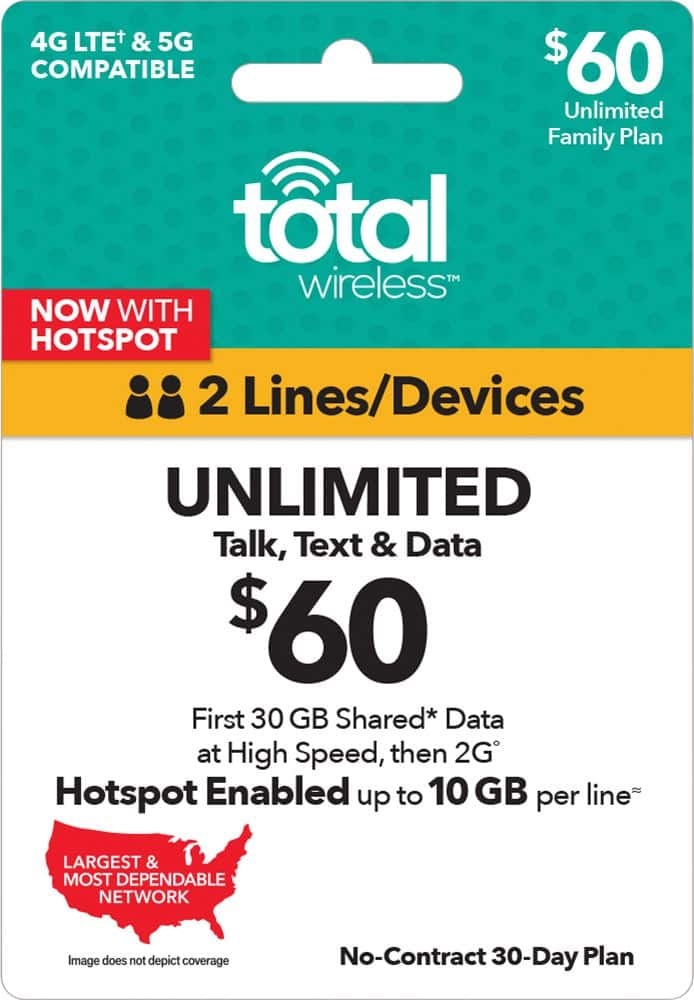 total wireless shared plans