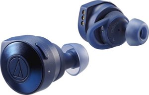 Audio-Technica - Solid Bass ATH-CKS5TW True Wireless In-Ear Headphones - Blue - Front_Zoom