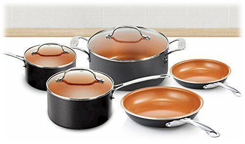 Best Buy: Gotham Steel 1-Quart Sauce Pan with Lid Copper 1363