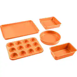 Gotham Steel - 5-Piece Bakeware Set - Copper