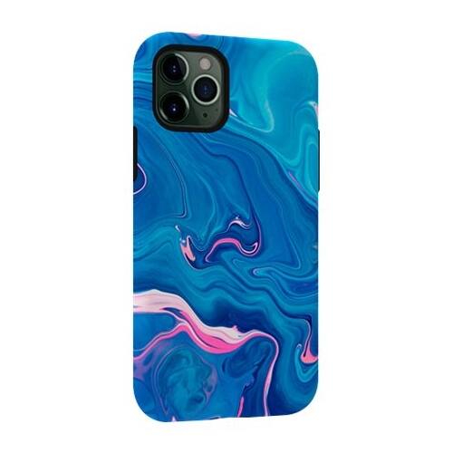 ArtsCase - StrongFit Designers Tough S Abstract Marble Case for Apple® iPhone® 11 Pro - Pink/Blue