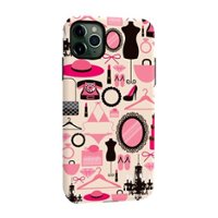 ArtsCase - StrongFit Designers Tough S A lot of things for Women Case for Apple® iPhone® 11 Pro Max - Pink/Black/Beige - Angle_Zoom