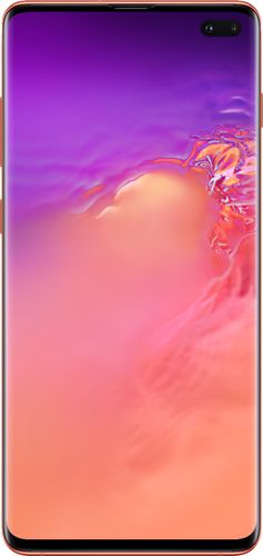 Samsung - Geek Squad Certified Refurbished Galaxy S10+ with 128GB Memory Cell Phone (Unlocked) - Flamingo Pink