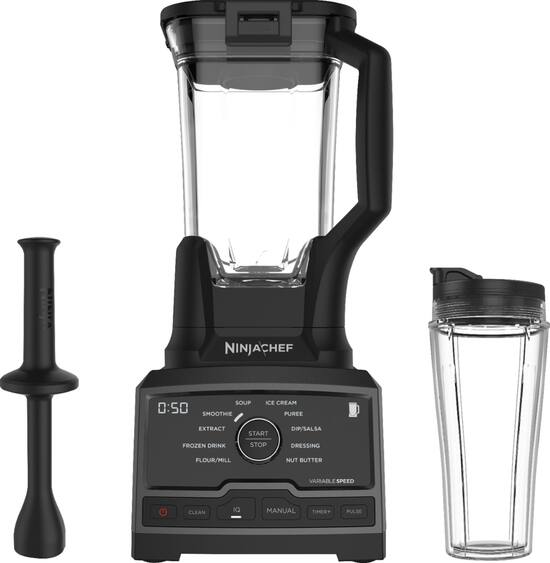 Ninja - Chef 10-Speed Blender - Black - Front_Zoom. 1 of 7 . Swipe left for next.