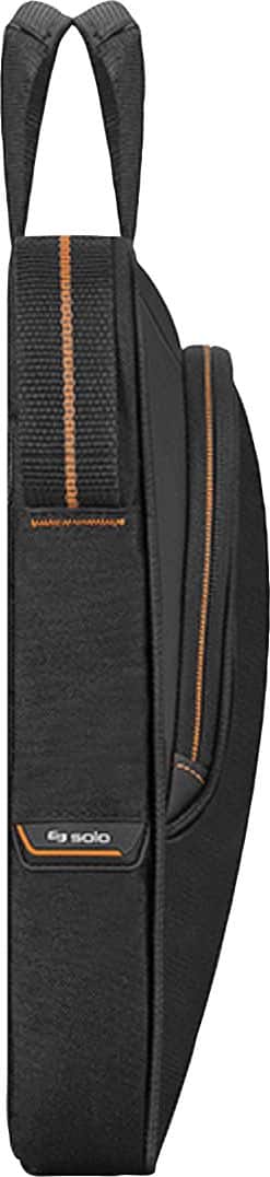 Alt View 16. Solo New York - Ace Slim Briefcase for 13.3" Laptop - Black With Orange Accents.