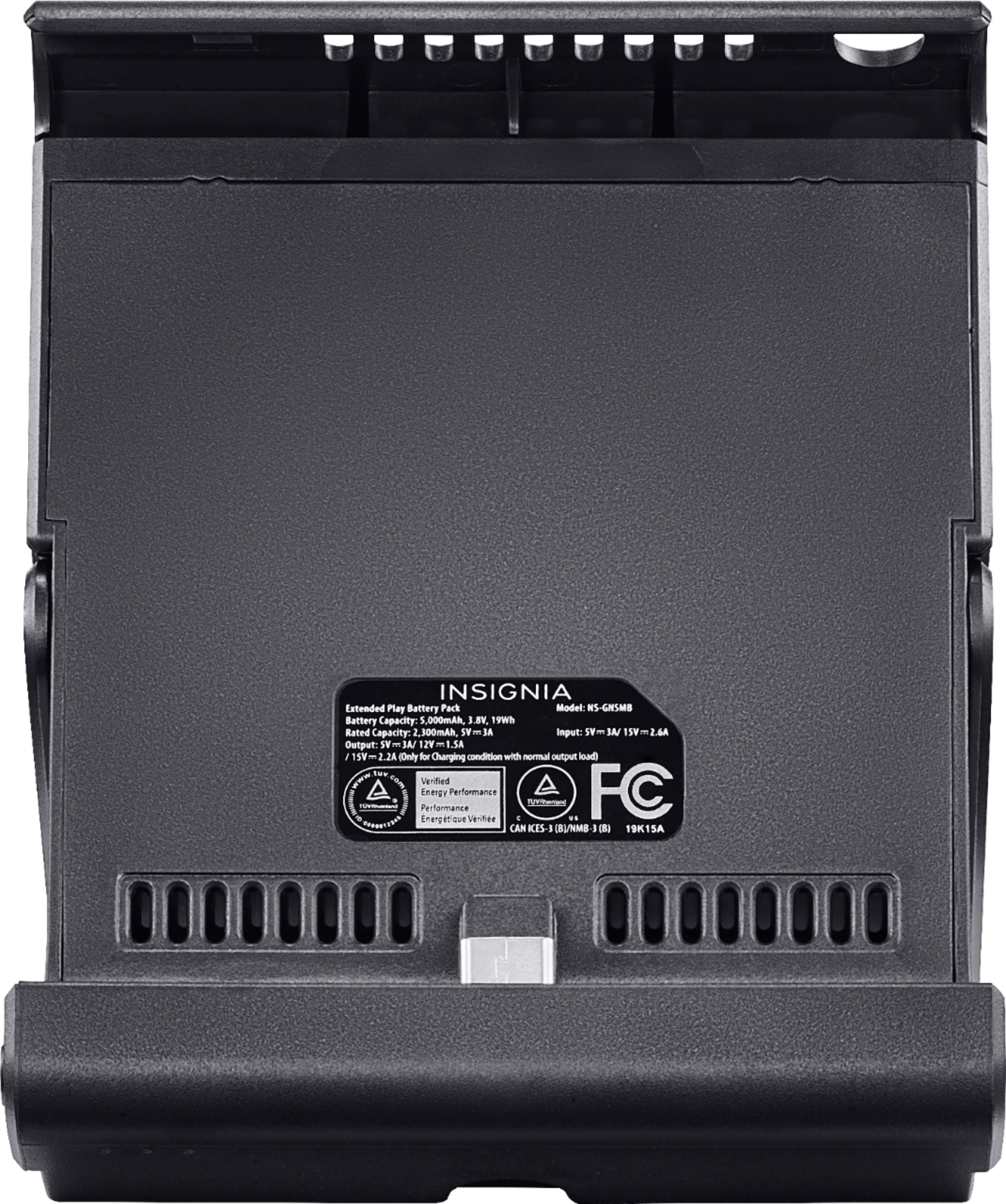 Alt View 14. Insignia™ - Extended Play 5000 mAh Portable Charger for Nintendo Switch Lite - Black.