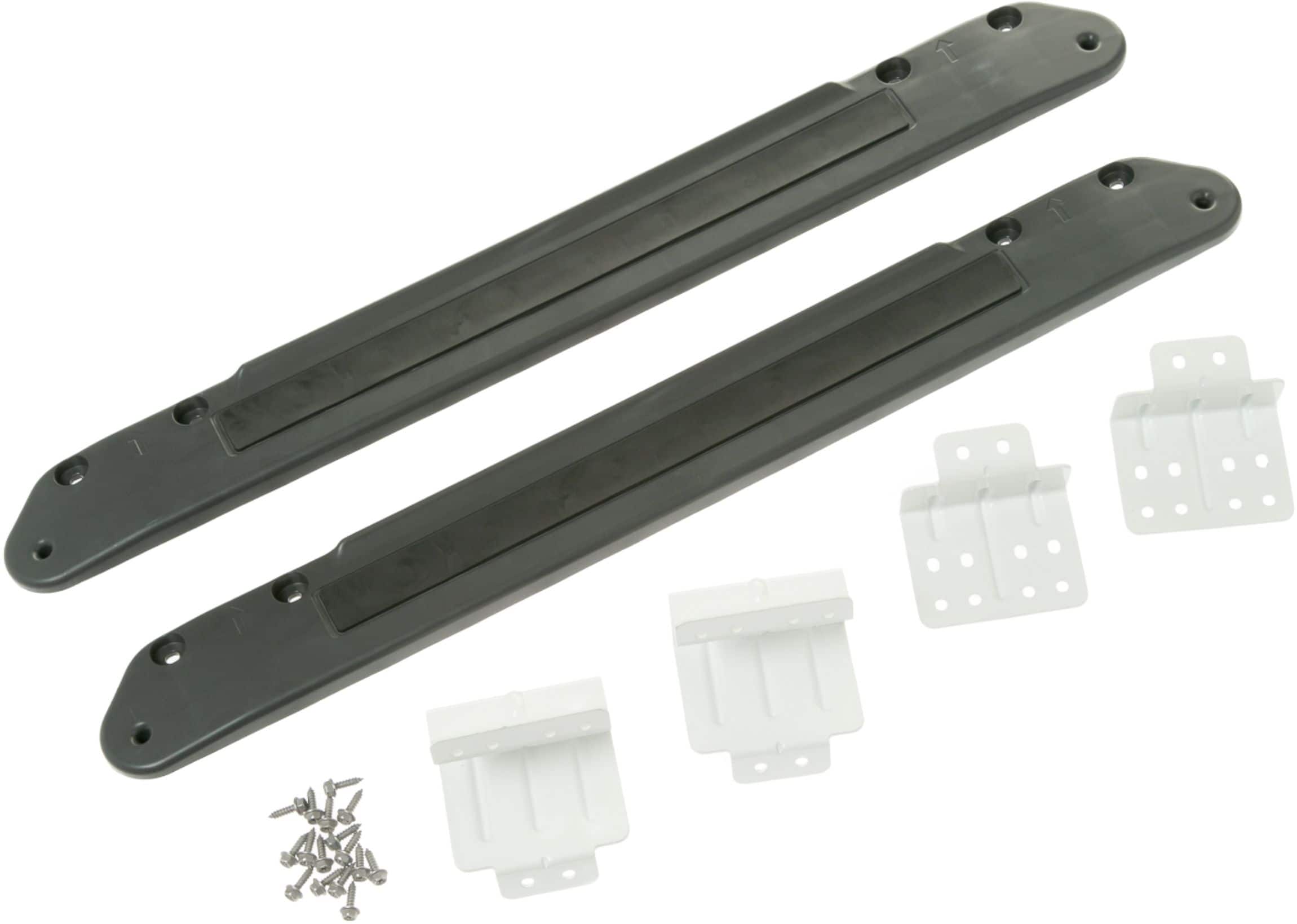 Stack Bracket Kit for Select GE 28" Front-Load Washers and Dryers - Black - Front_Zoom
