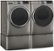 Alt View 3. GE - 7.8 Cu. Ft. 12-Cycle Electric Dryer with Steam - Satin Nickel.