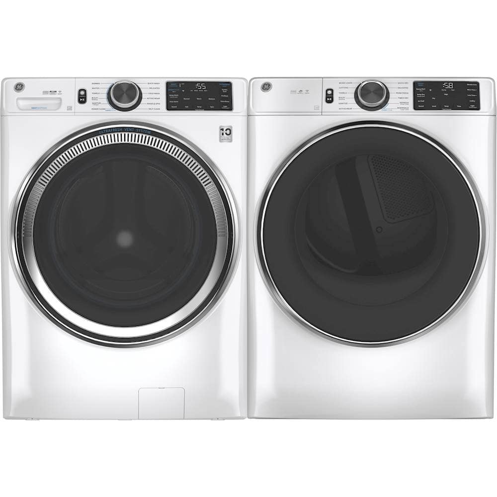 Best Buy: GE 7.8 Cu. Ft. 12-Cycle Electric Dryer with Steam White on ...