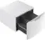 Angle. GE - Washer/Dryer Laundry Pedestal with Storage Drawer - White.