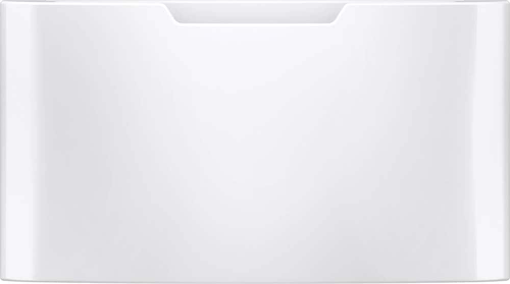 GE - Washer/Dryer Laundry Pedestal with Storage Drawer - White
