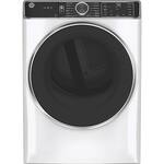 GE - 7.8 Cu. Ft. 12-Cycle Electric Dryer - White - Front_Standard