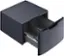 Angle. GE - Washer/Dryer Laundry Pedestal with Storage Drawer - Sapphire Blue.
