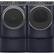 Alt View 14. GE - 7.8 Cu. Ft. 12-Cycle Electric Dryer with Steam - Sapphire Blue.