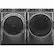 Alt View 14. GE - 7.8 Cu. Ft. 12-Cycle Electric Dryer with Steam - Diamond Gray.