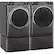 Alt View 16. GE - 7.8 Cu. Ft. 12-Cycle Electric Dryer with Steam - Diamond Gray.