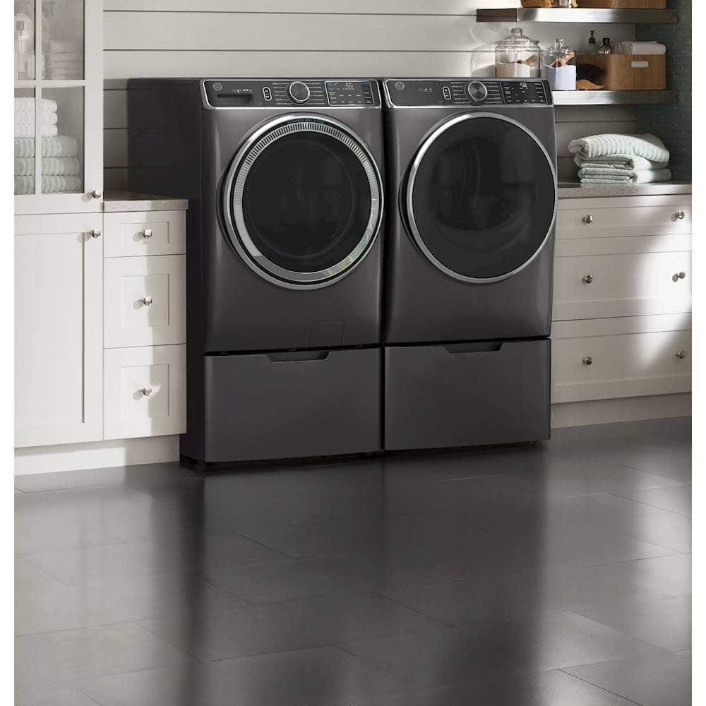 ge front load washer diamond gray