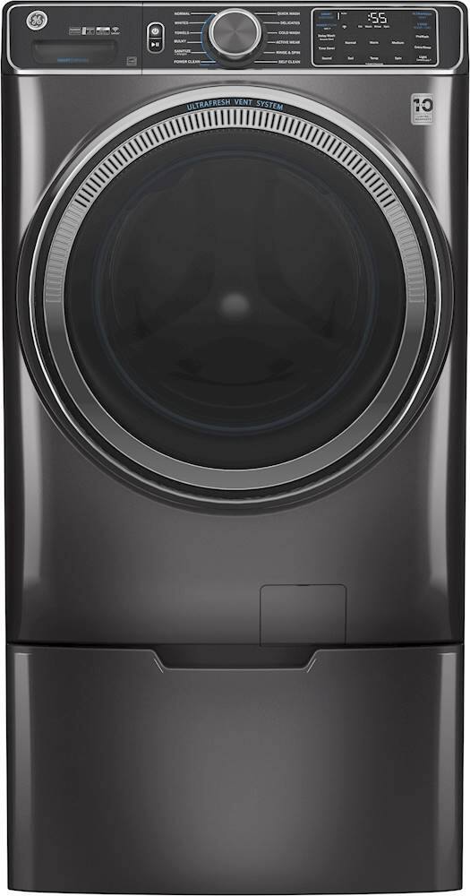 Alt View 11. GE - Washer/Dryer Laundry Pedestal with Storage Drawer - Diamond Gray.