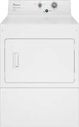 Whirlpool - 7.4 Cu. Ft. Electric Dryer with High-Velocity Airflow System - White