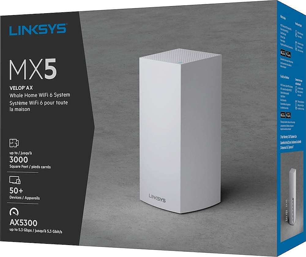 Best Buy: Linksys MX5 Velop AX5300 Mesh Wi-Fi 6 System MX5300