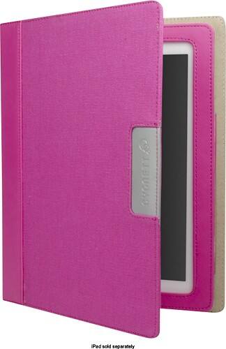 Angle Standard. Cygnett - Alumni Canvas Folio Case for Apple® iPad® (3rd Generation) - Pink.