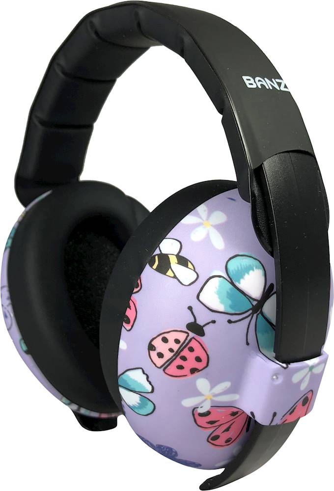 Left View: Alpine Hearing Protection - Muffy Baby Earmuffs - Black