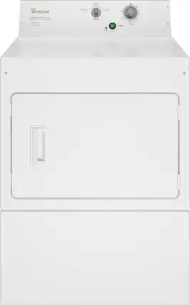 Front. Whirlpool - 7.4 Cu. Ft.Gas Dryer with High-Velocity Airflow System - White.