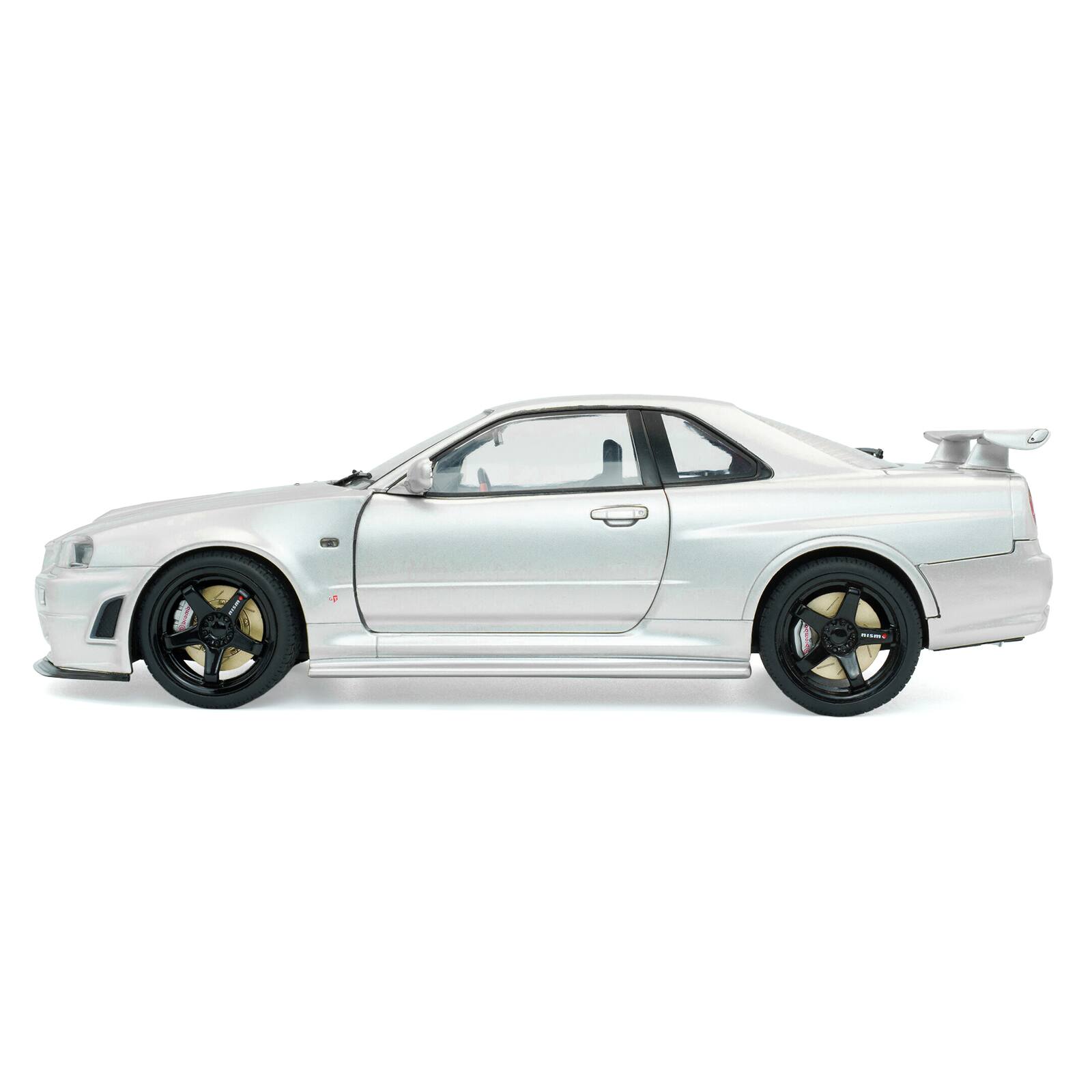 Alt View 2. Solido - 1999 Nissan Skyline GT-R (R34) Z-Tune RHD (Right Hand Drive) Silver Metallic 1/18 Diecast Model Car by Solido.
