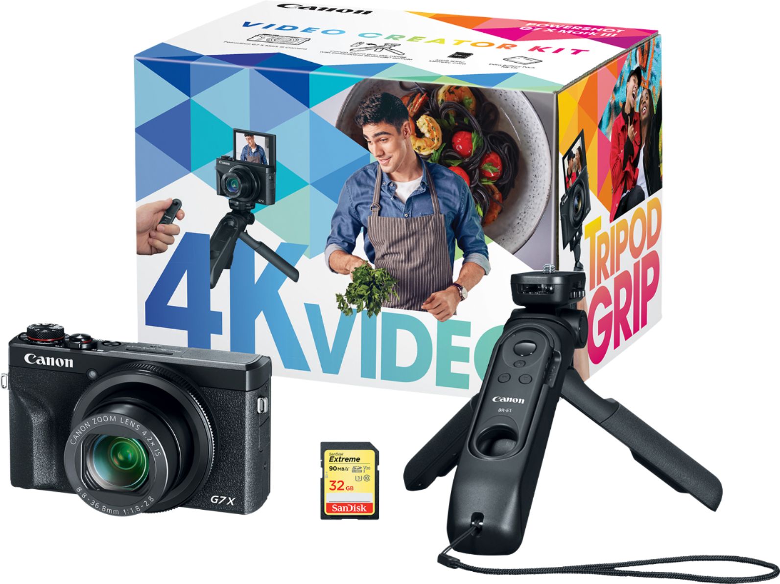 Gooi stoel Stressvol Canon PowerShot G7 X Mark III 20.1-Megapixel Digital Camera Video Creator  Kit Black 3637C026 - Best Buy