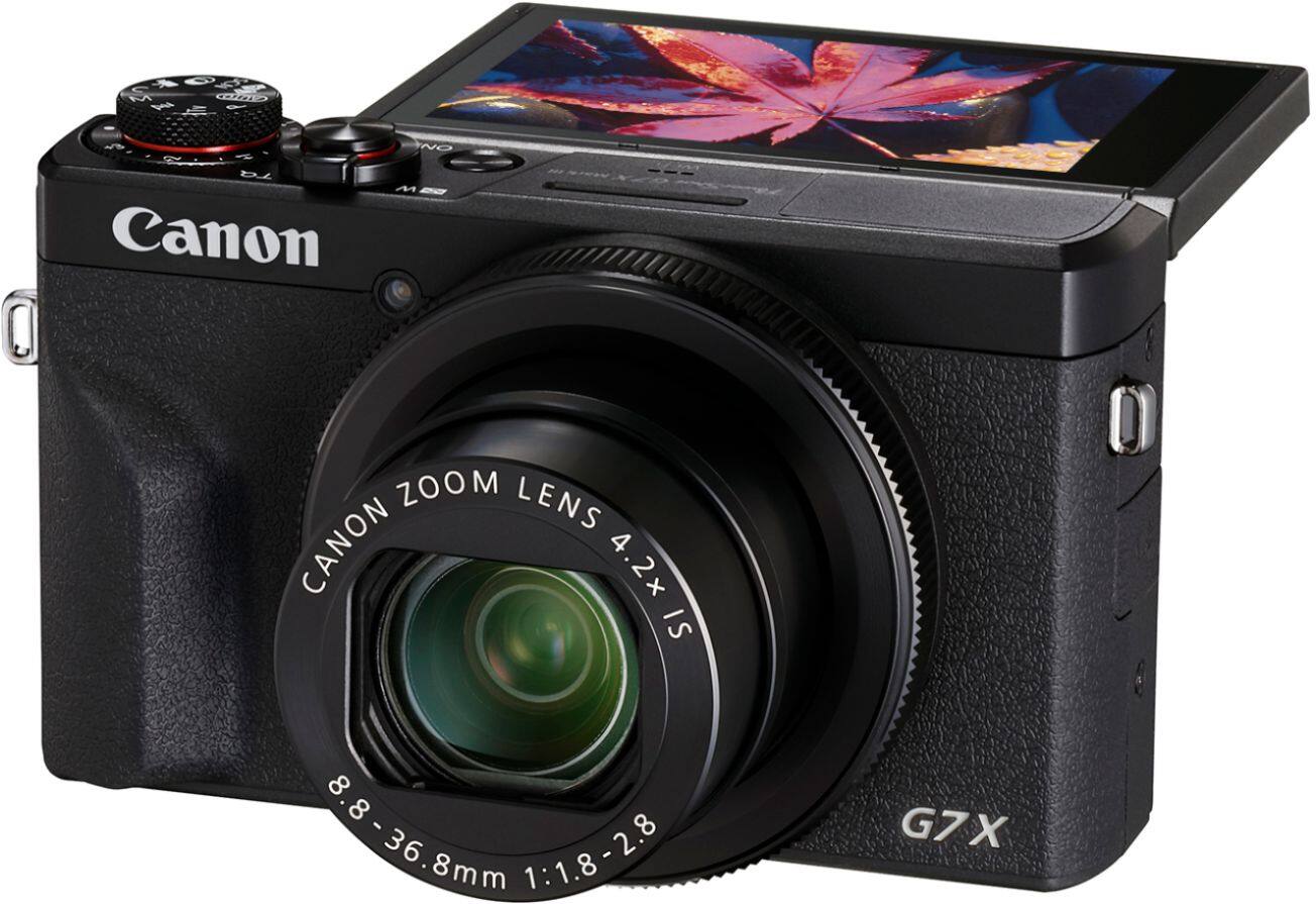 Alt View 1. Canon - PowerShot G7 X Mark III 20.1-Megapixel Digital Camera Video Creator Kit - Black.