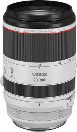 Canon - RF70-200mm F2.8L IS USM Telephoto Zoom Lens for EOS R-Series Cameras - White