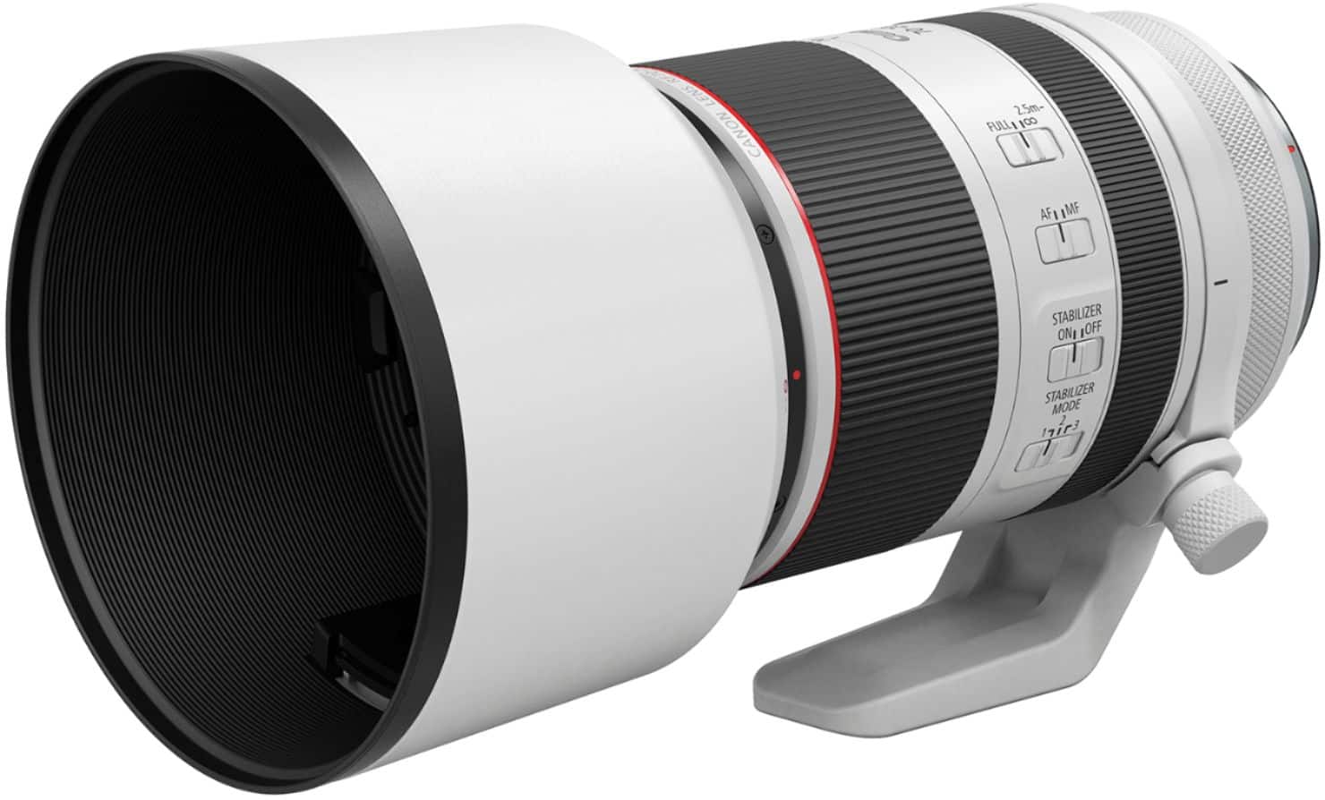 Alt View 13. Canon - RF70-200mm F2.8L IS USM Telephoto Zoom Lens for EOS R-Series Cameras - White.