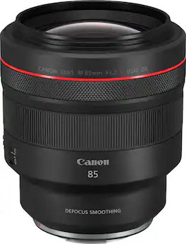 Canon - RF85mm F1.2 L USM DS Mid-Telephoto Prime Lens for EOS R-Series Cameras - Black