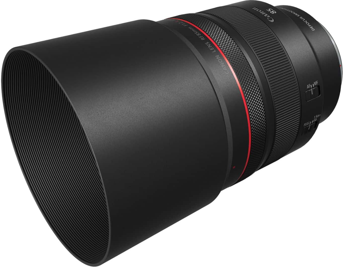 Alt View 11. Canon - RF85mm F1.2 L USM DS Mid-Telephoto Prime Lens for EOS R-Series Cameras - Black.