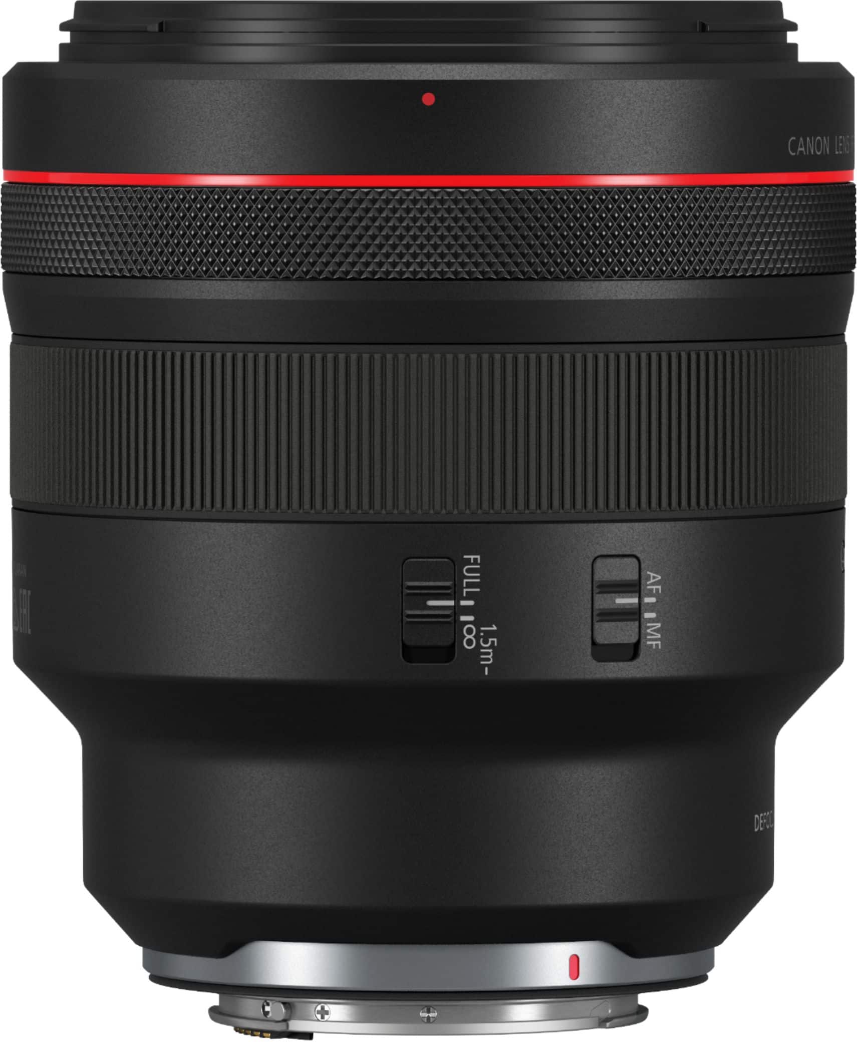 Alt View 13. Canon - RF85mm F1.2 L USM DS Mid-Telephoto Prime Lens for EOS R-Series Cameras - Black.