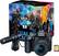 Front. Canon - EOS 90D DSLR Camera with EF-S 18-55mm Lens Video Creator Kit - Black.