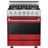 Front. Viking - 3 Series Freestanding Gas 30" Range - San Marzano Red.