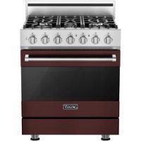 Viking - 3 Series 4.0 Cu. Ft. Freestanding LP Gas Convection Range with Self-Cleaning - Kalamata Red - Front_Zoom