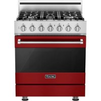 Viking - 3 Series 4.0 Cu. Ft. Freestanding LP Gas Convection Range with Self-Cleaning - Reduction Red - Front_Zoom